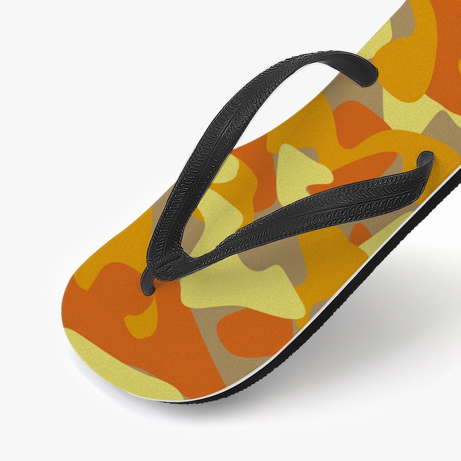 StepUpSneaks Yellow Camouflage Classic Flip Flops P-01