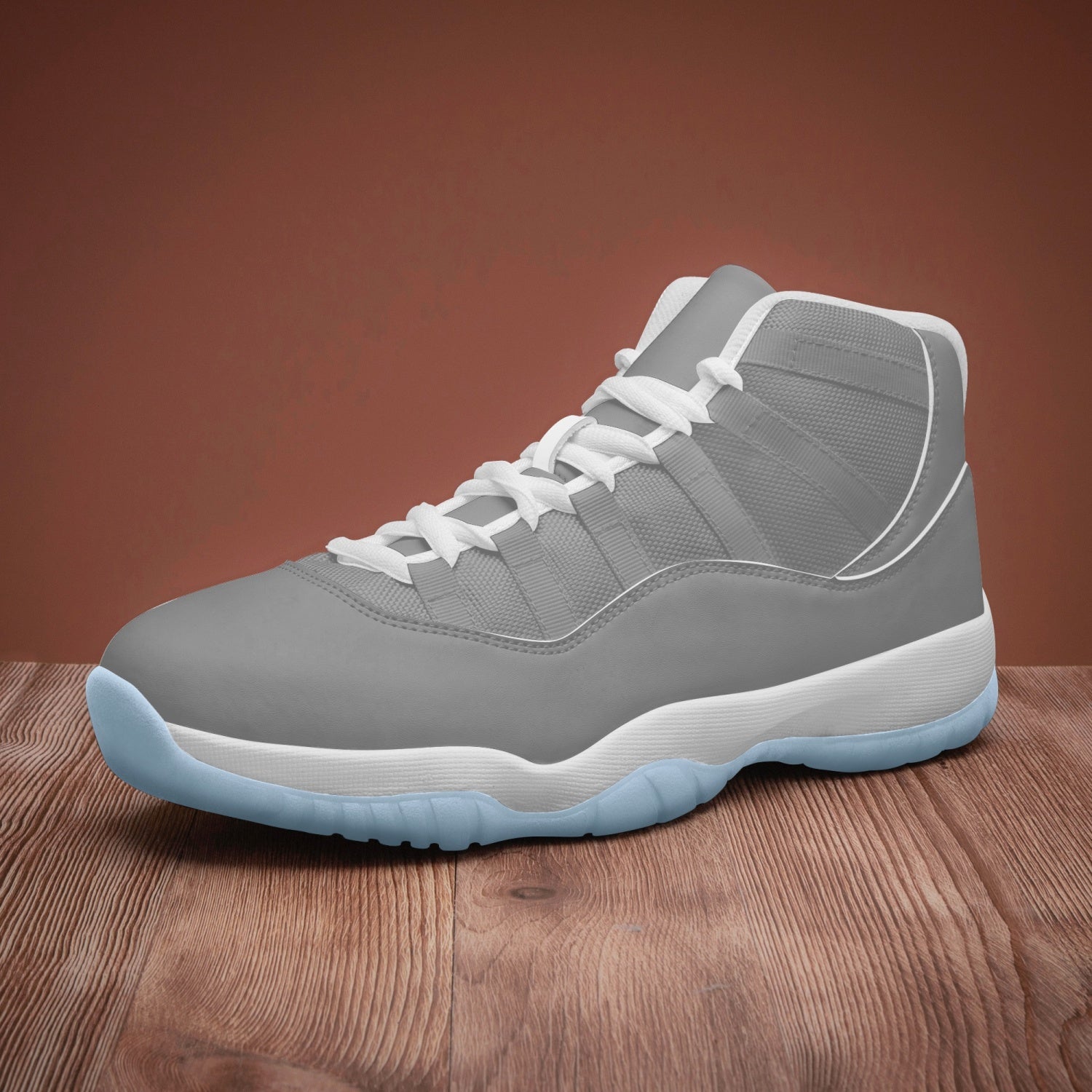 StepUpSneaks Basketball Sneakers -Blue Sole