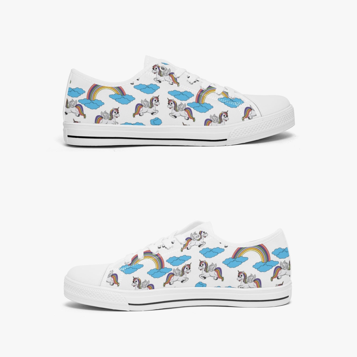 StepUpSneaks Unicorn Low Canvas