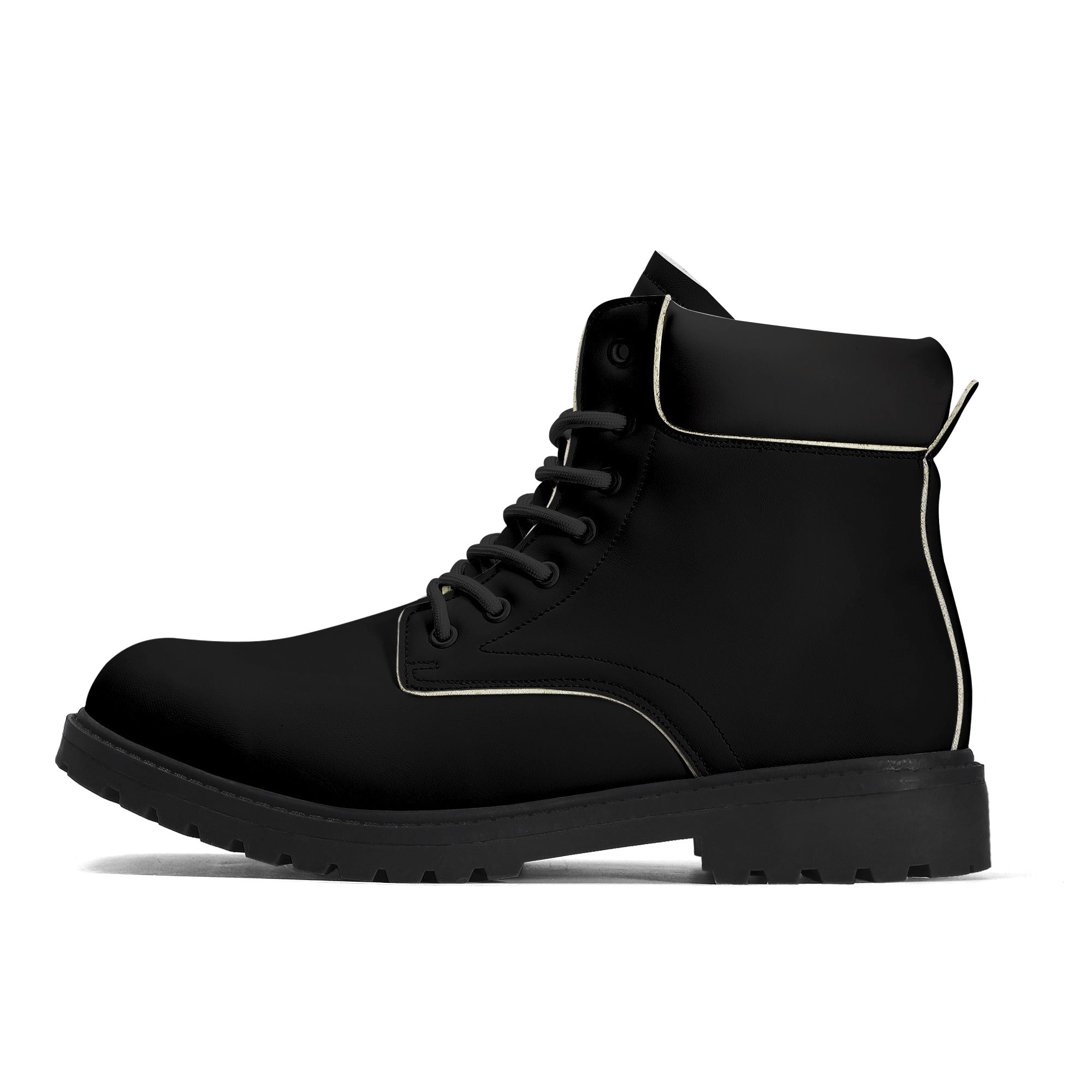 Mens Black Leather All Season Boots