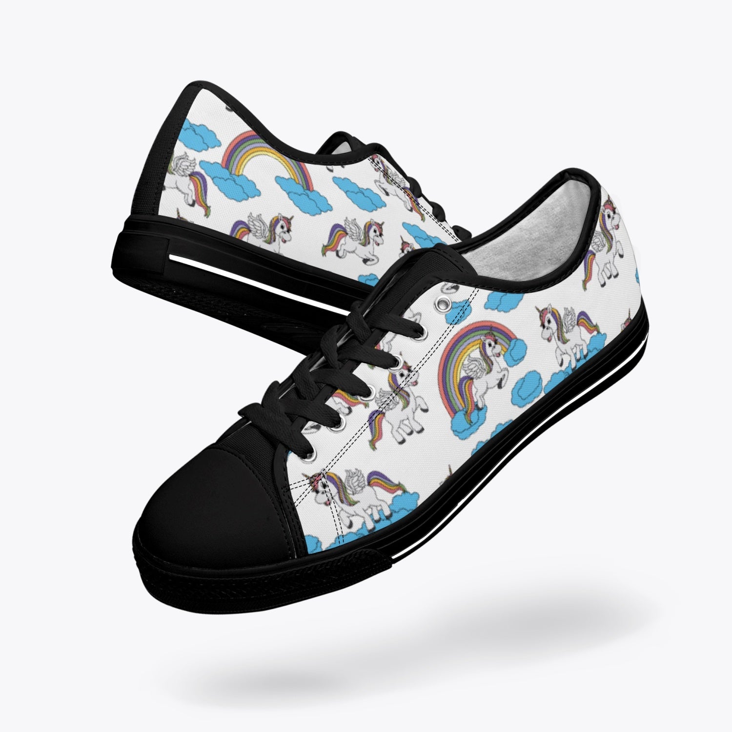 StepUpSneaks Unicorn Low Canvas