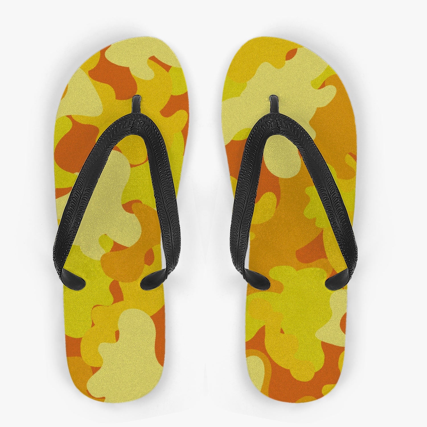 StepUpSneaks Yellow Camouflage Classic Flip Flops P-03