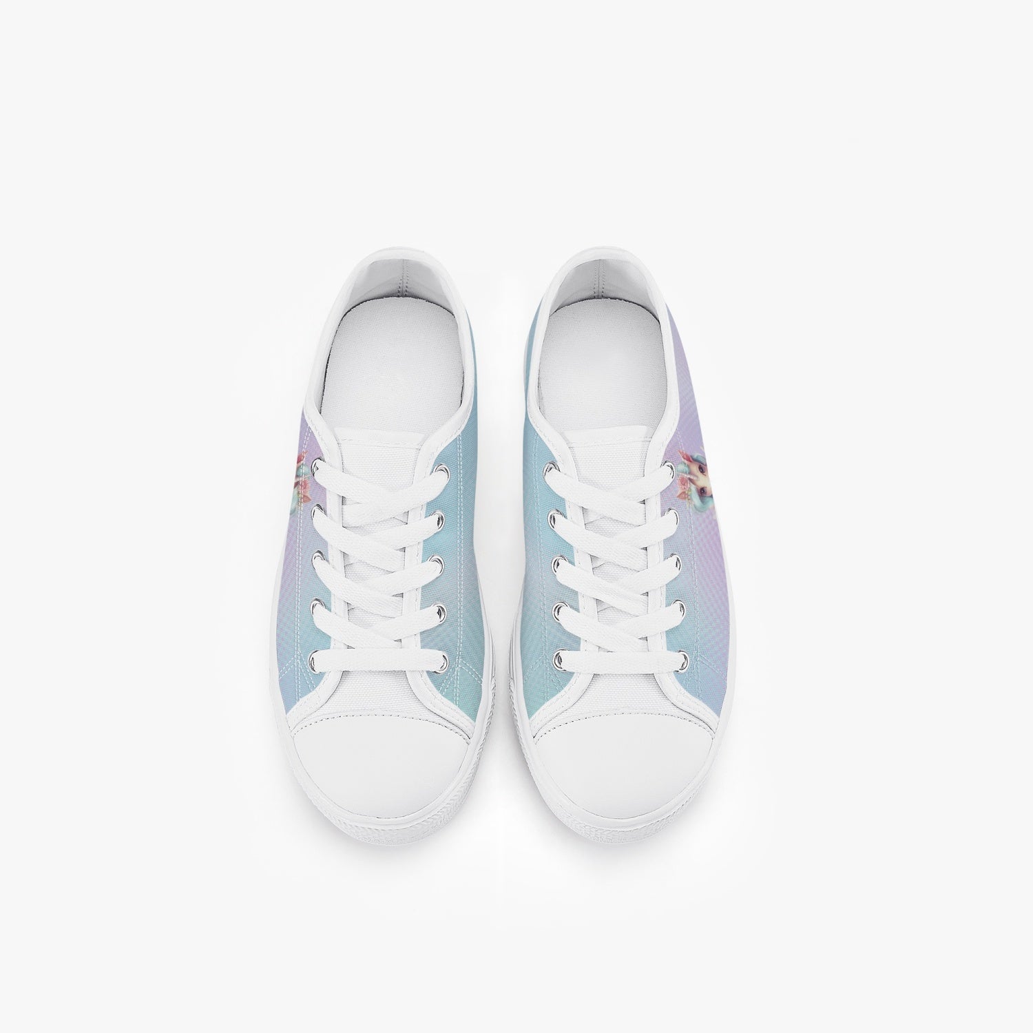 StepUpSneaks Fairy Unicorn Low-Top Canvas Shoes