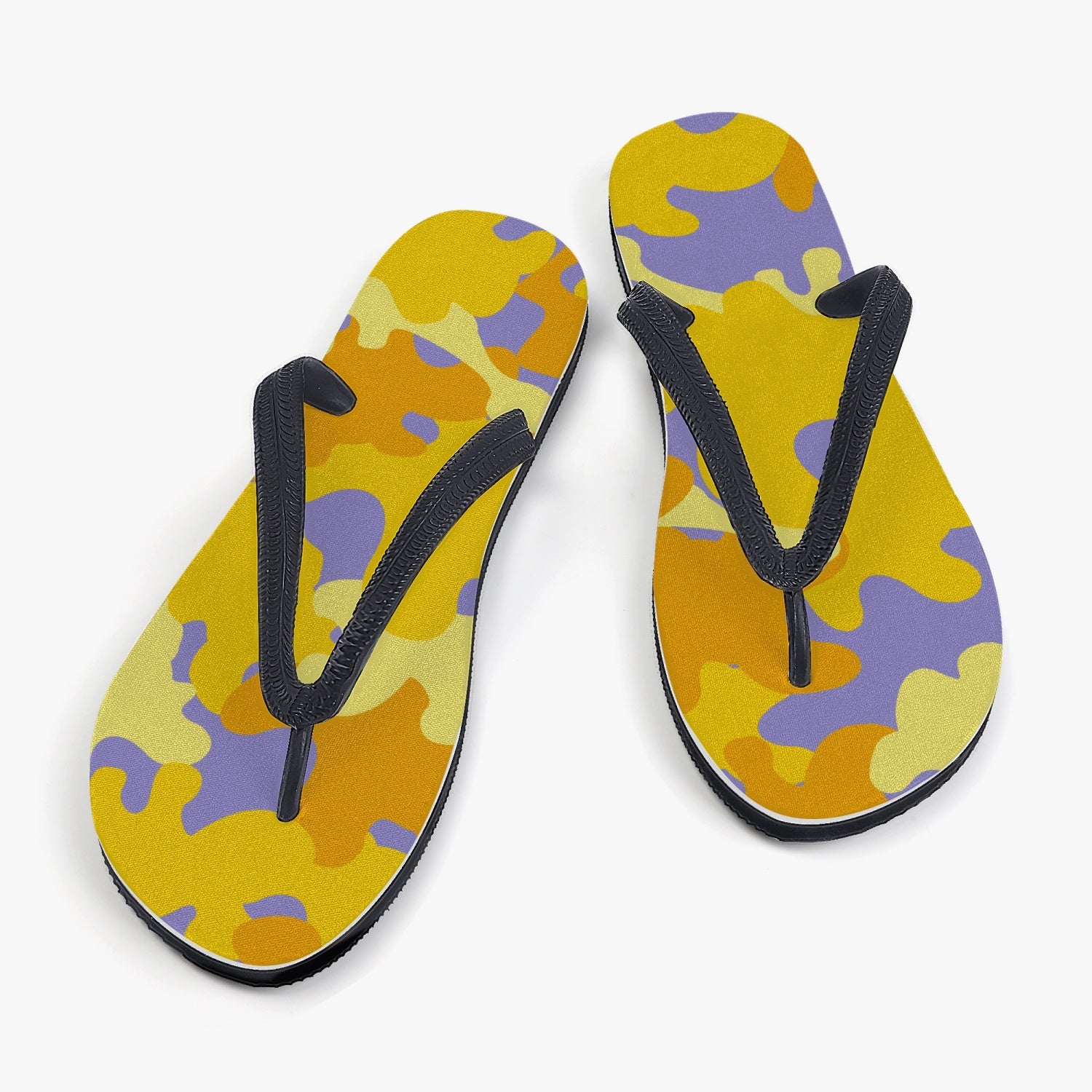 StepUpSneaks Yellow Camouflage Classic Flip Flops P-05