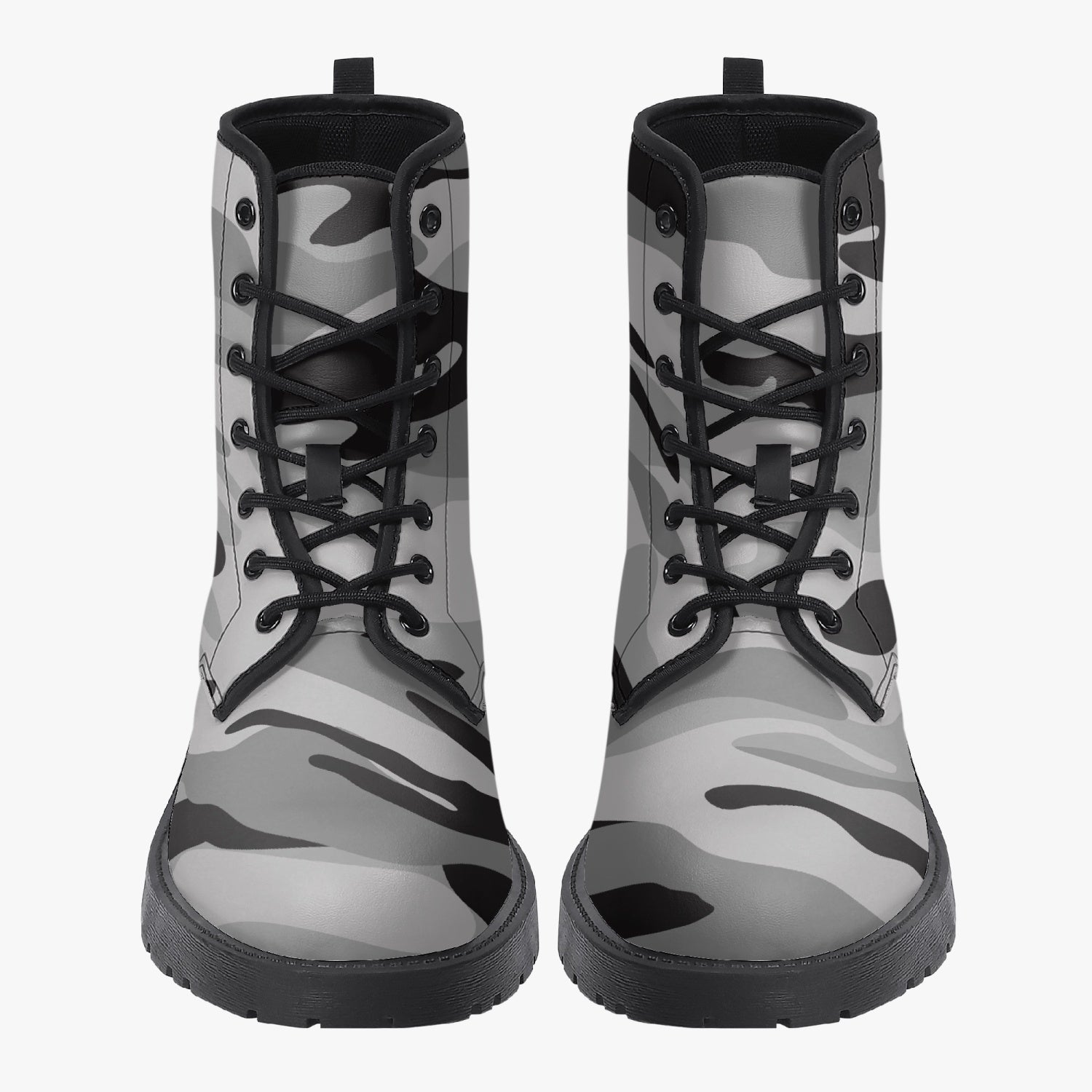 Camouflage Leather Boots