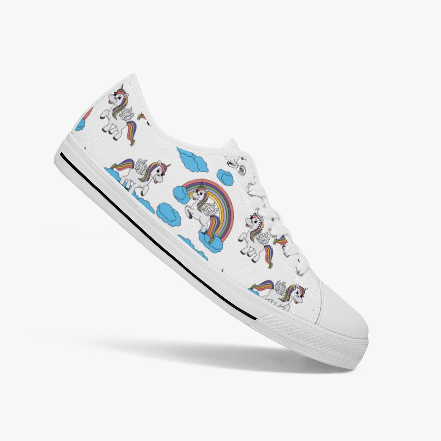 StepUpSneaks Unicorn Low Canvas