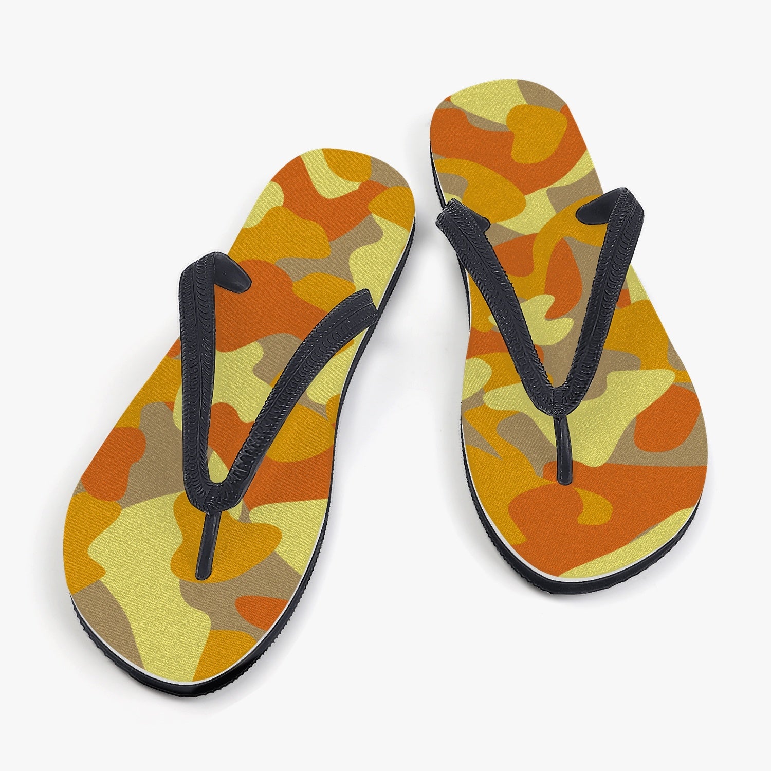 StepUpSneaks Yellow Camouflage Classic Flip Flops P-01