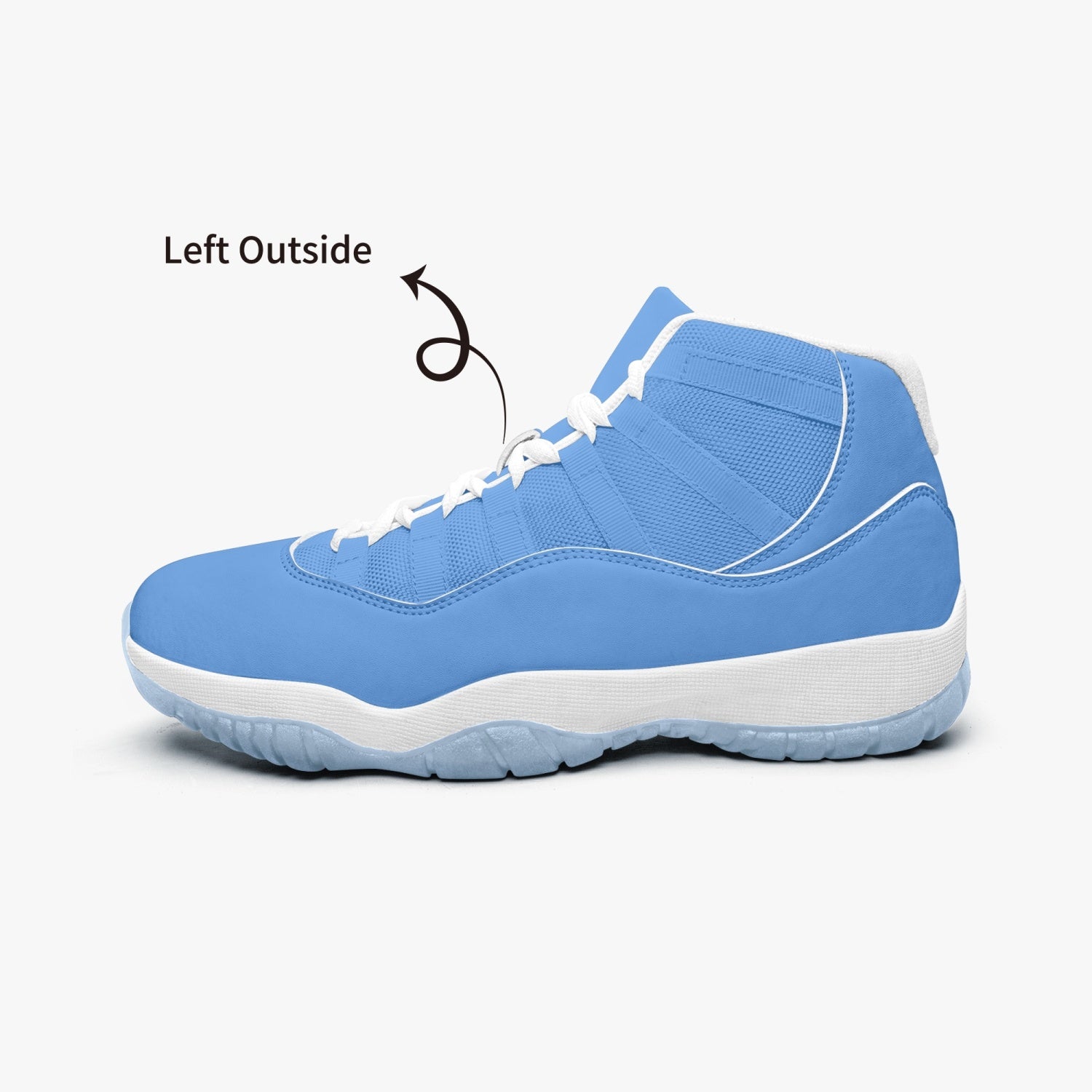 StepUpSneaks Basketball Sneakers -Blue Sole