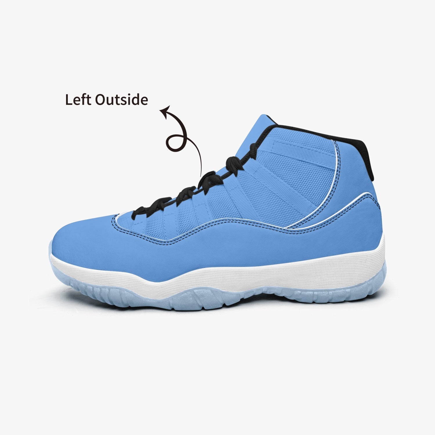 StepUpSneaks Basketball Sneakers -Blue Sole