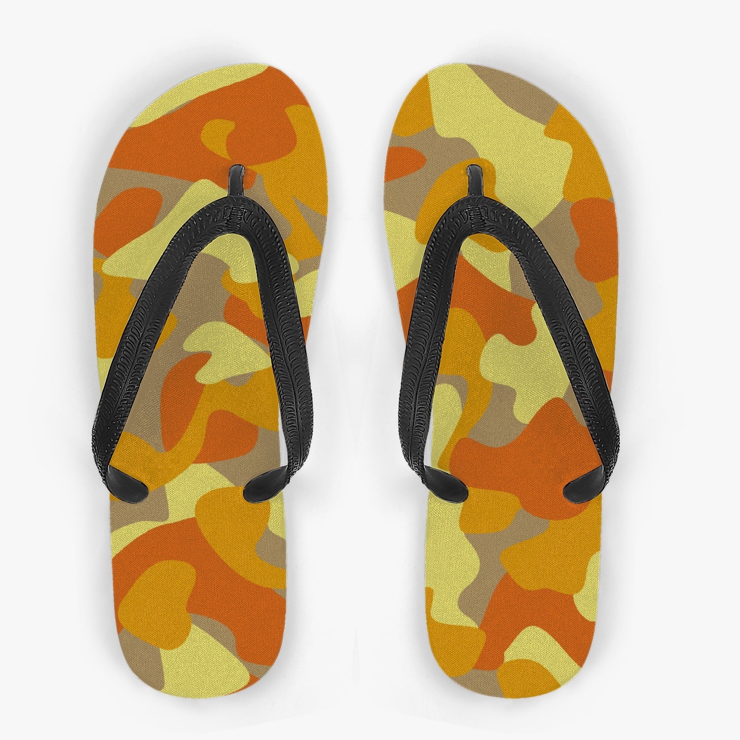 StepUpSneaks Yellow Camouflage Classic Flip Flops P-01