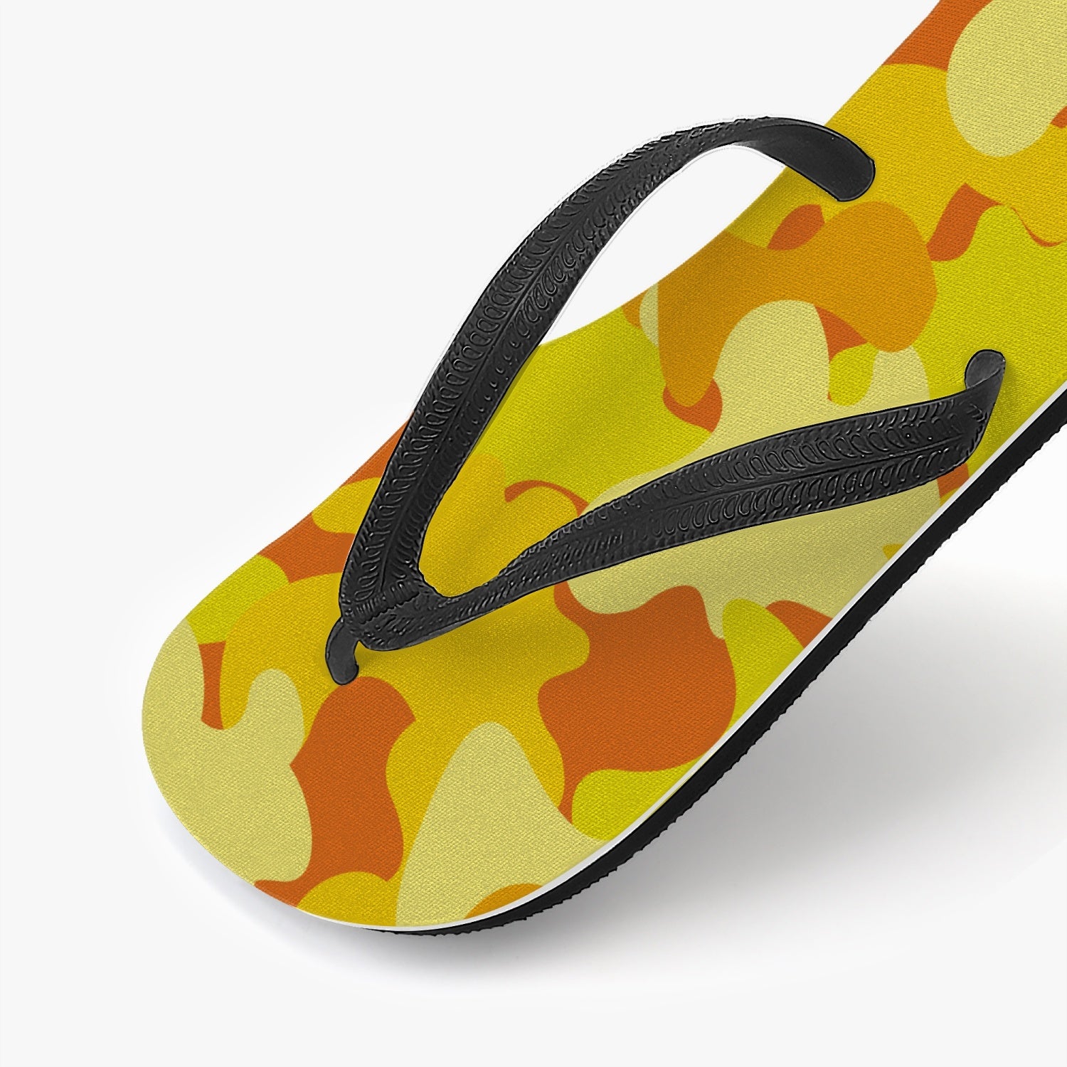 StepUpSneaks Yellow Camouflage Classic Flip Flops P-03