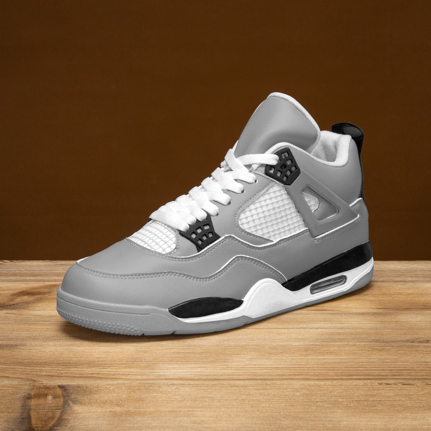 StepUpSneaks Basketball Sneakers -Grey Sole