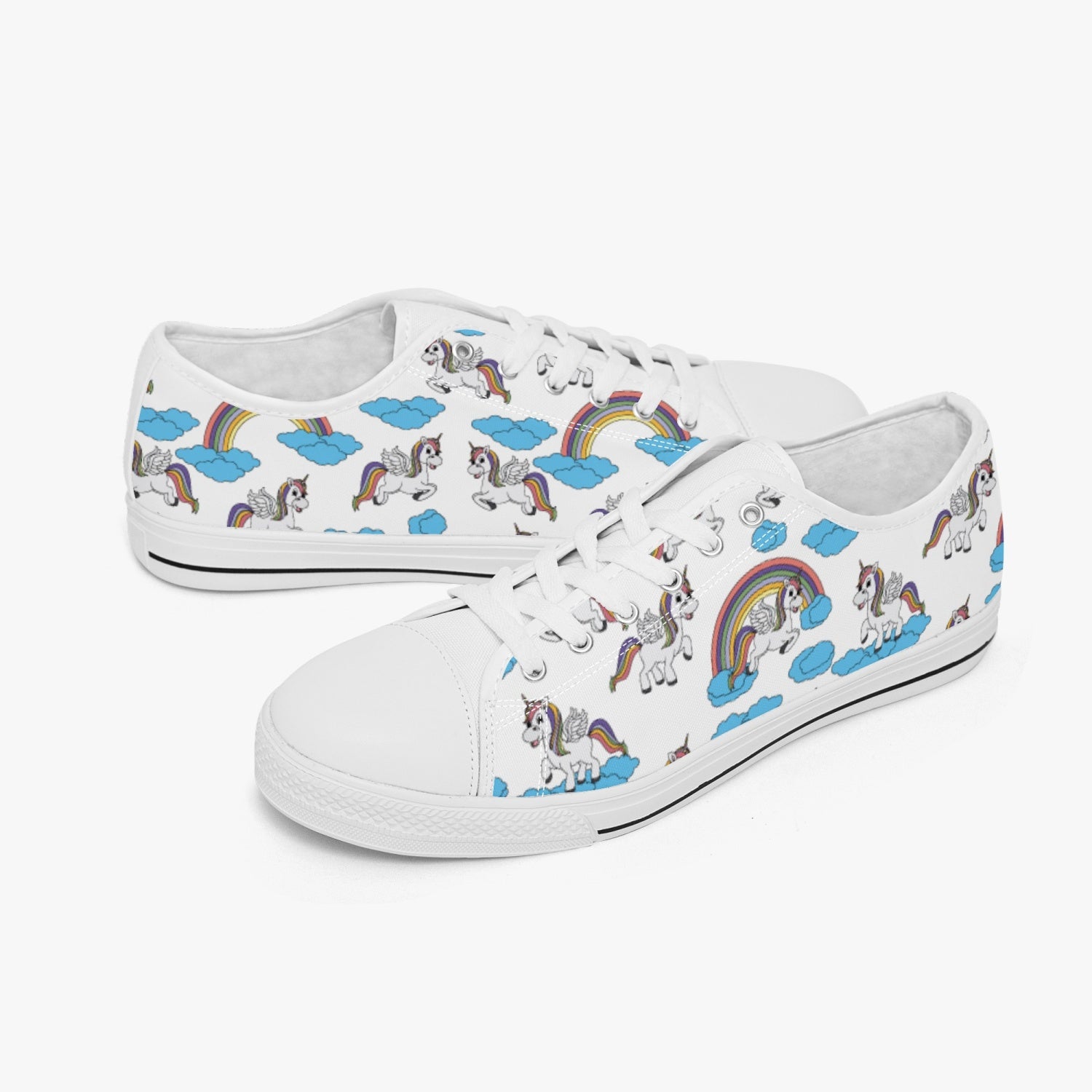 StepUpSneaks Unicorn Low Canvas