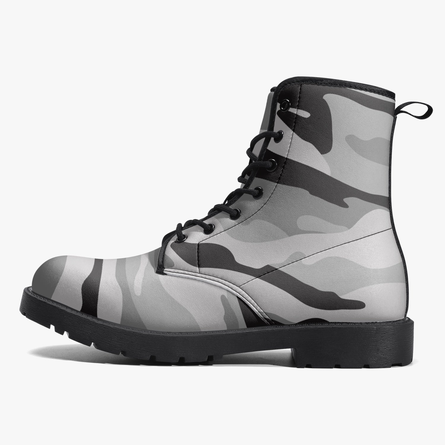 Camouflage Leather Boots