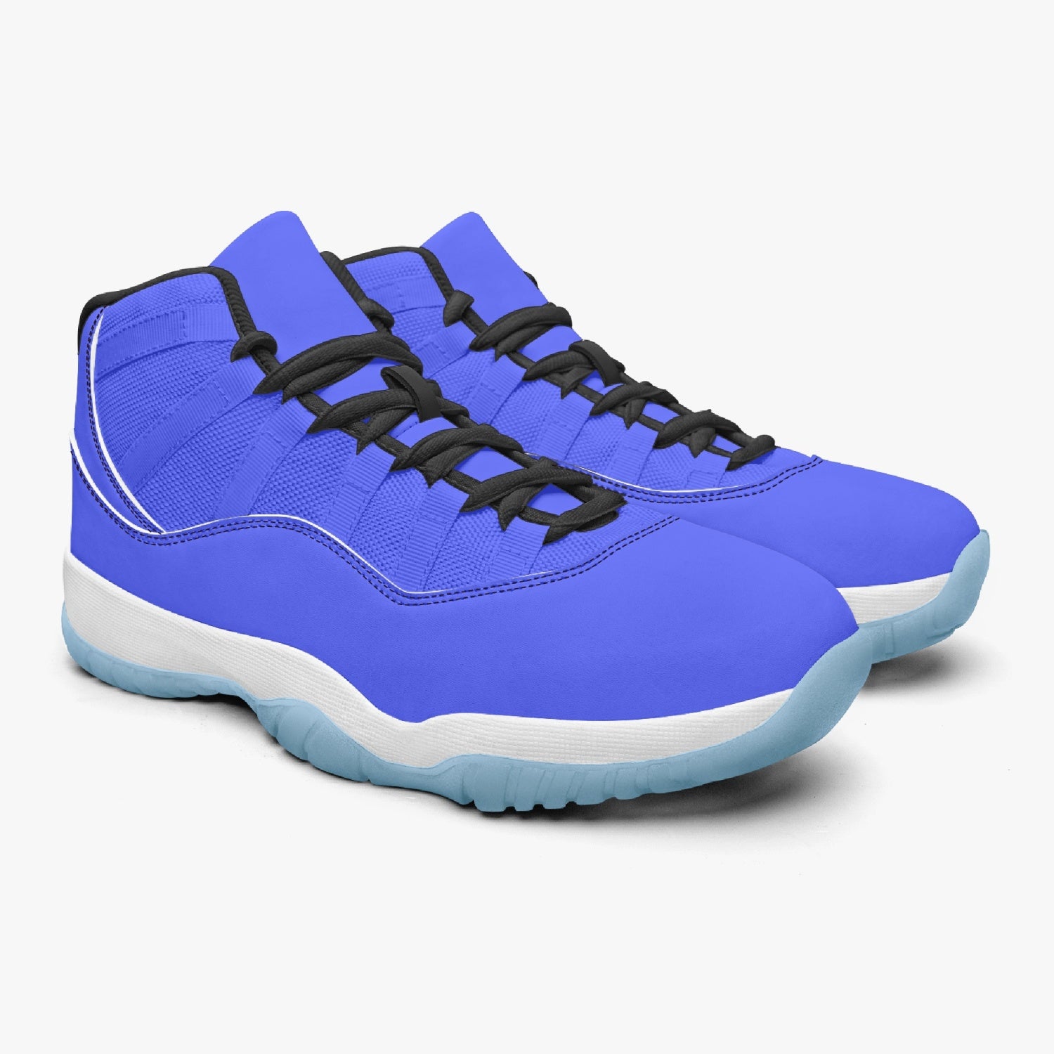 StepUpSneaks Basketball Sneakers -Blue Sole