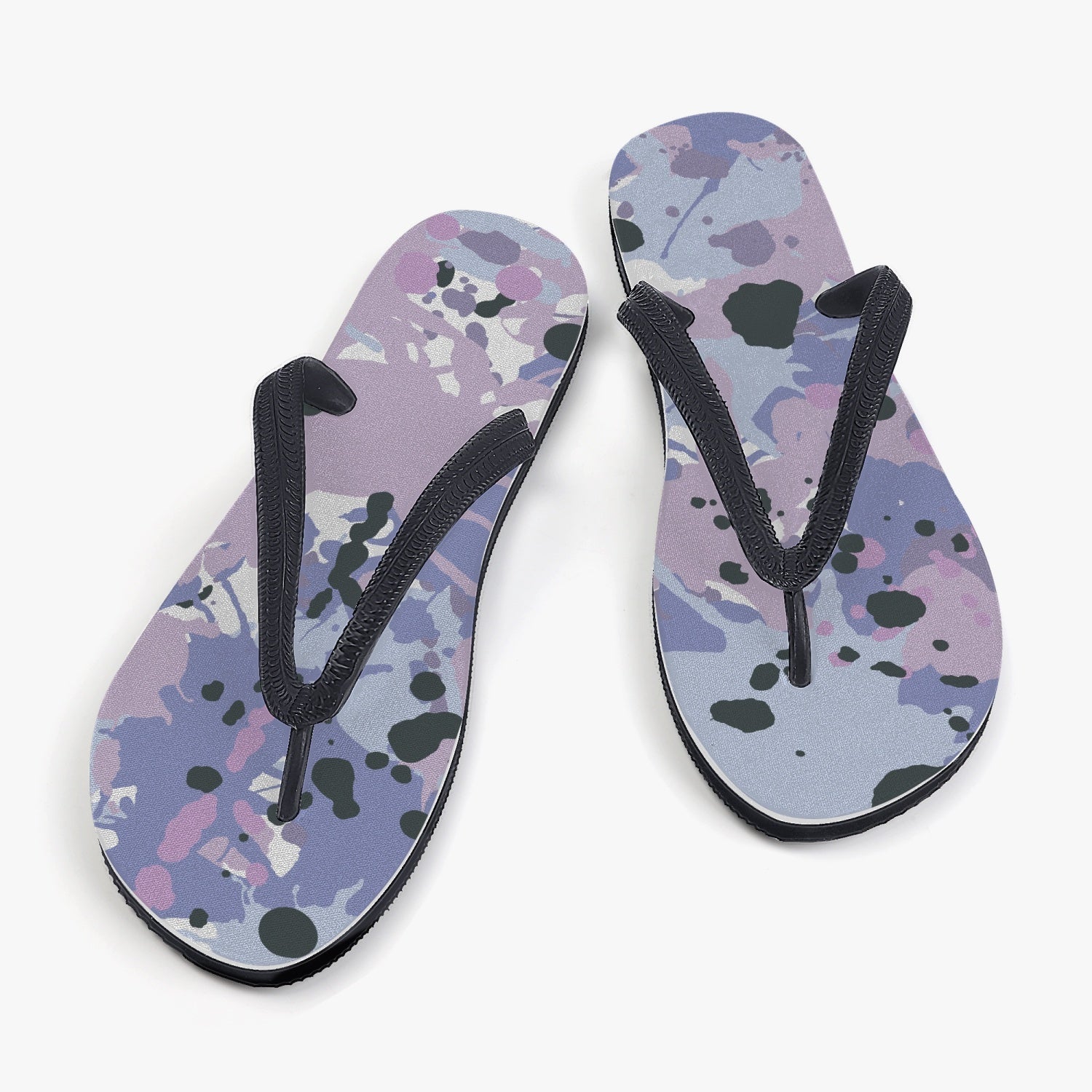 StepUpSneaks Ink Splashes Classic Flip Flops I-215