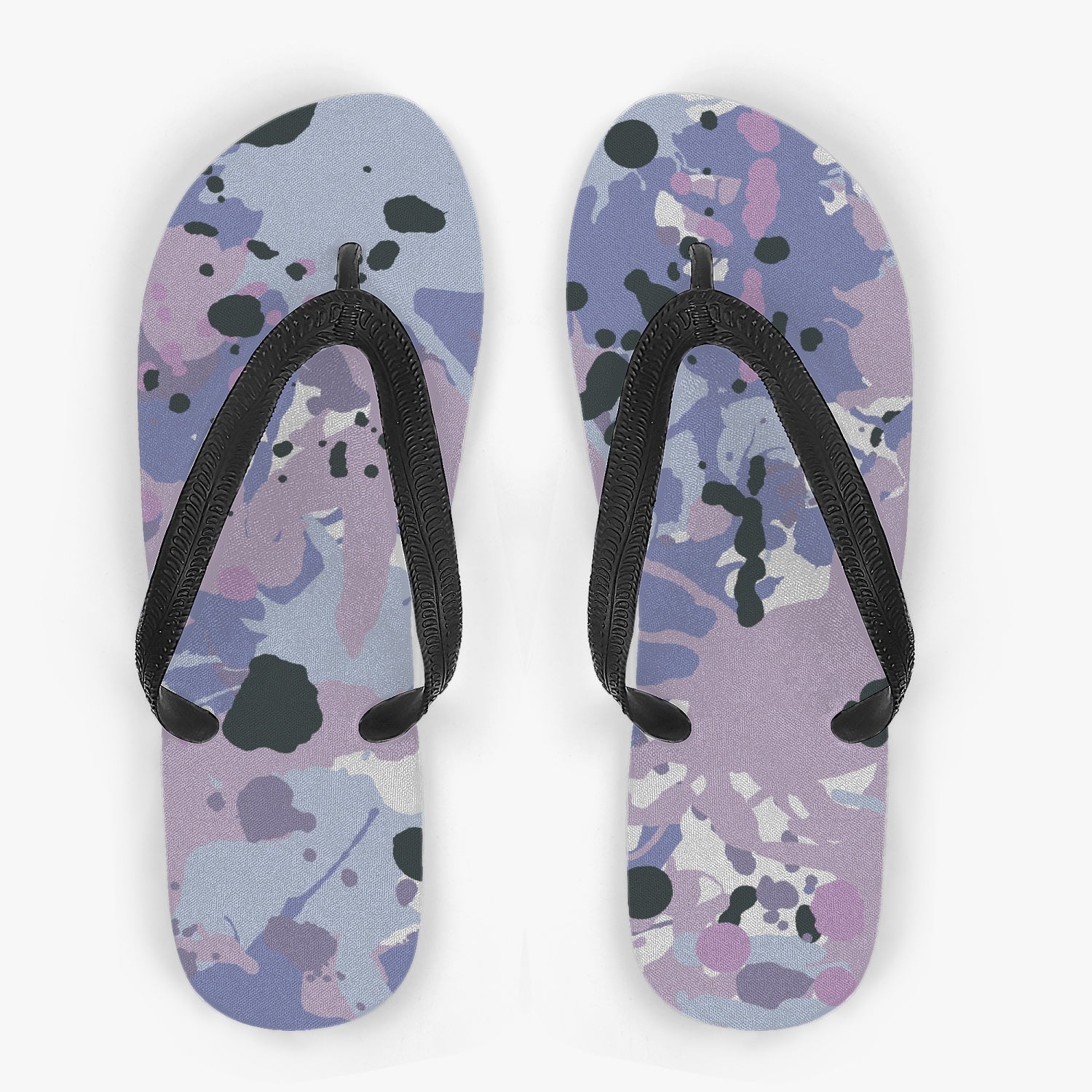 StepUpSneaks Ink Splashes Classic Flip Flops I-215