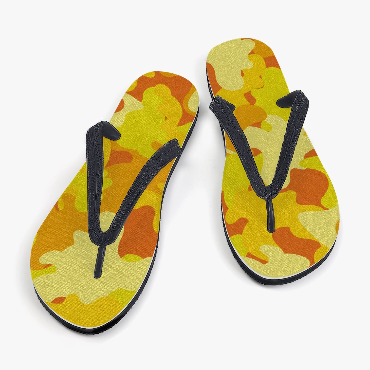 StepUpSneaks Yellow Camouflage Classic Flip Flops P-03