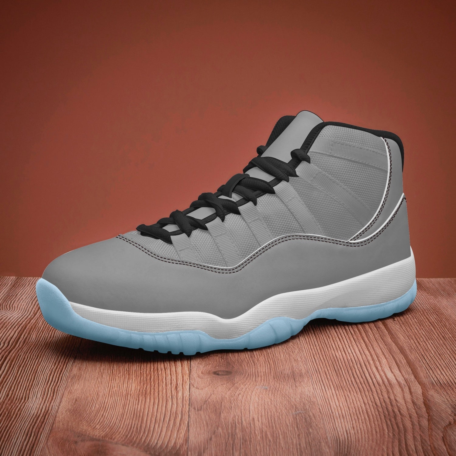 StepUpSneaks Basketball Sneakers -Blue Sole