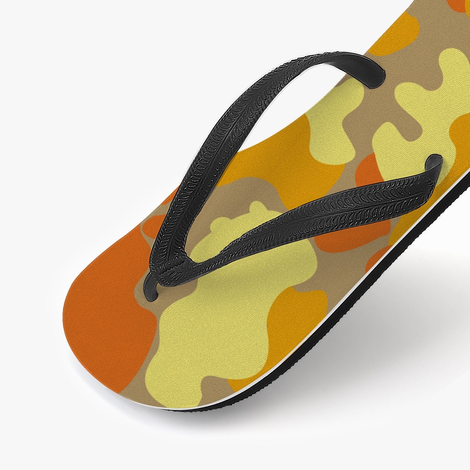 StepUpSneaks Yellow Camouflage Classic Flip Flops P-04