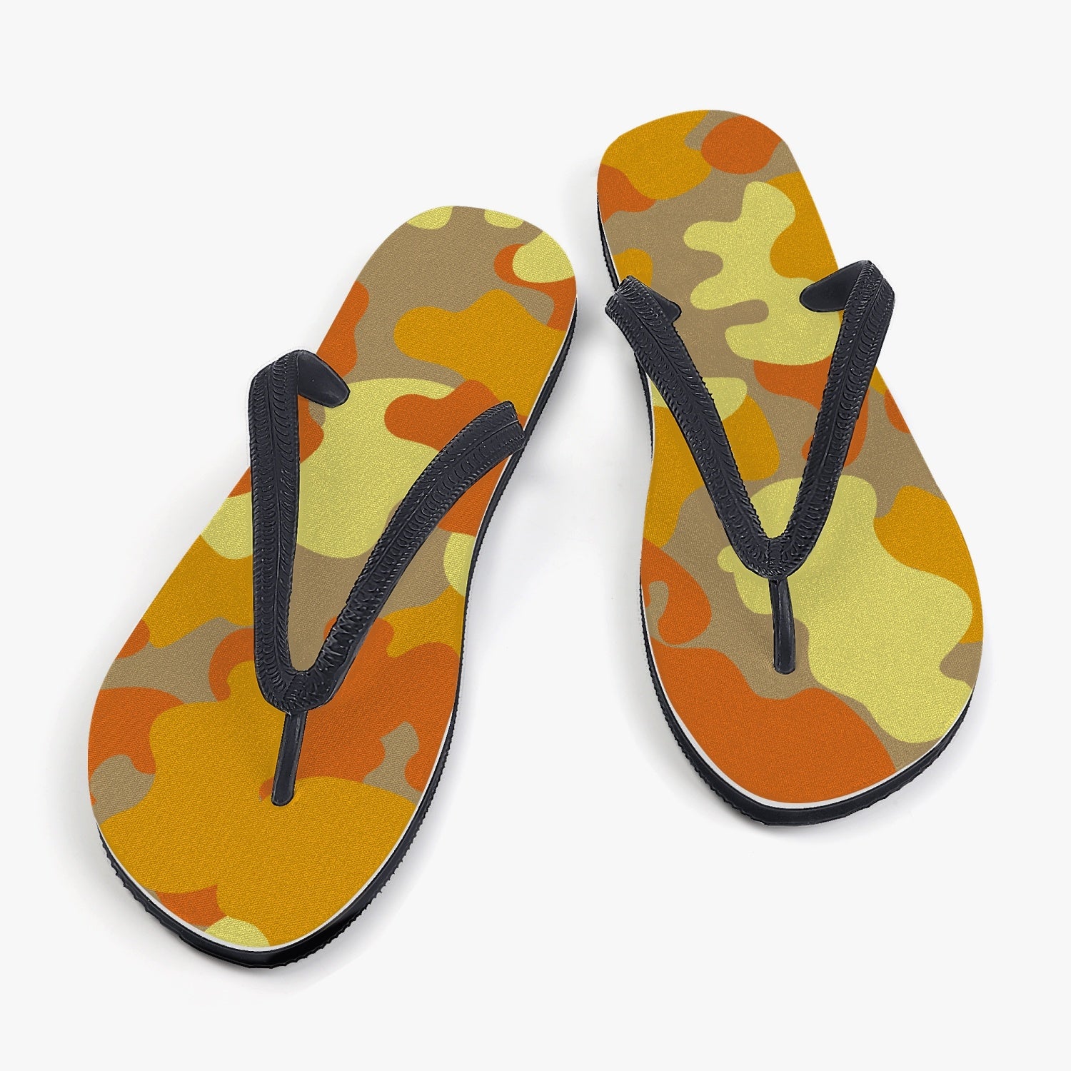 StepUpSneaks Yellow Camouflage Classic Flip Flops P-04