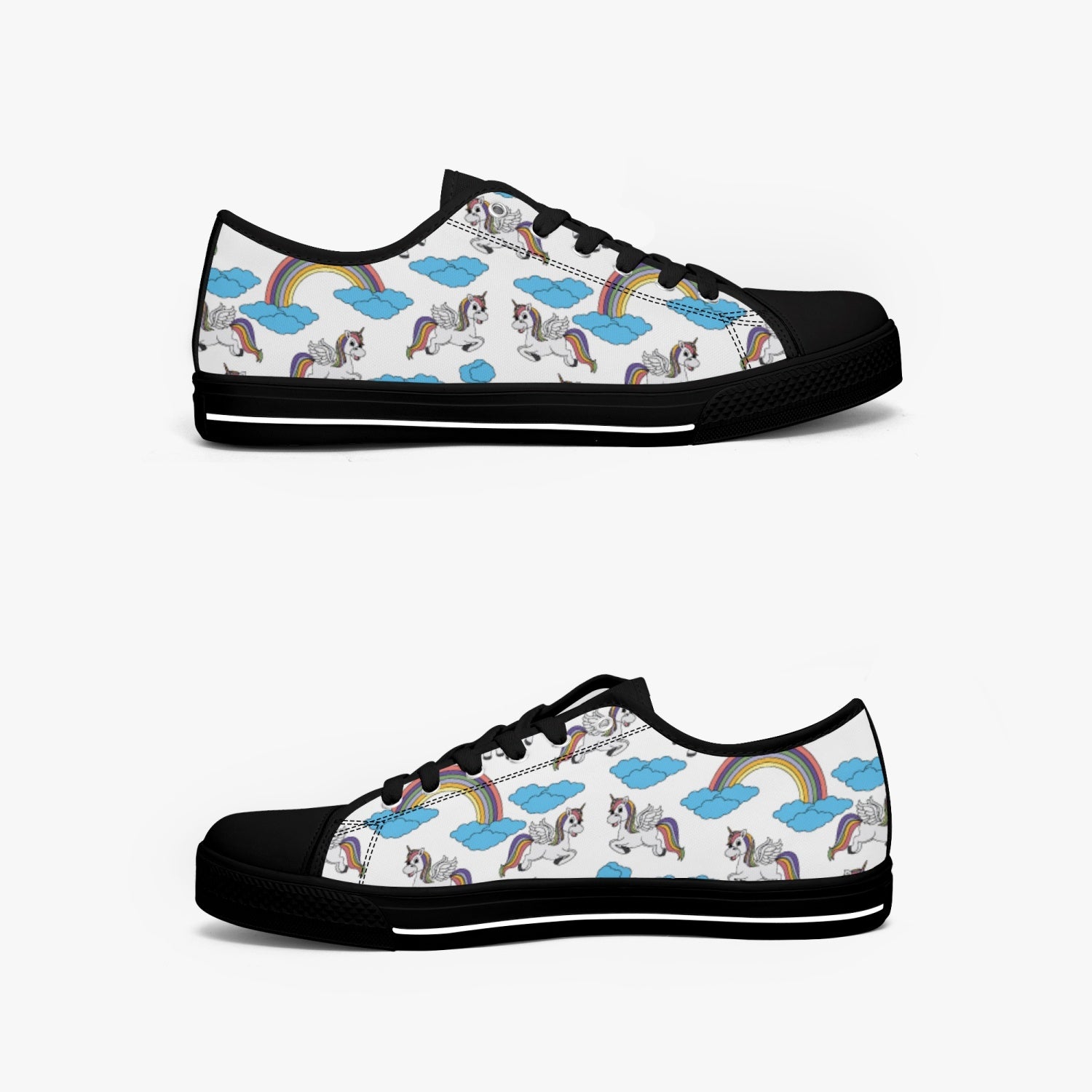 StepUpSneaks Unicorn Low Canvas